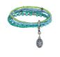 Preview: Blau/grün - Petit Glamour d'Afrique - Armband von Konplott